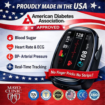 🔥Final 2 Hours : Only Limited Stock Left🏆Aurora Tech™ Non-Invasive Blood Glucose Meter 99.9% Accuracy （Mayo Clinic Recommended）