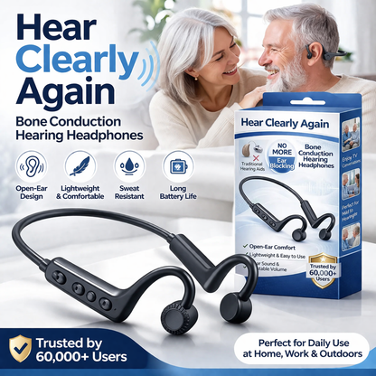 🌎Ends Today: 83% OFF!⏰👂Revitalize your ears again💖 💥 LIMITED TIME OFFER!🔥Advanced Bone Conduction Smart Hearing Headphones